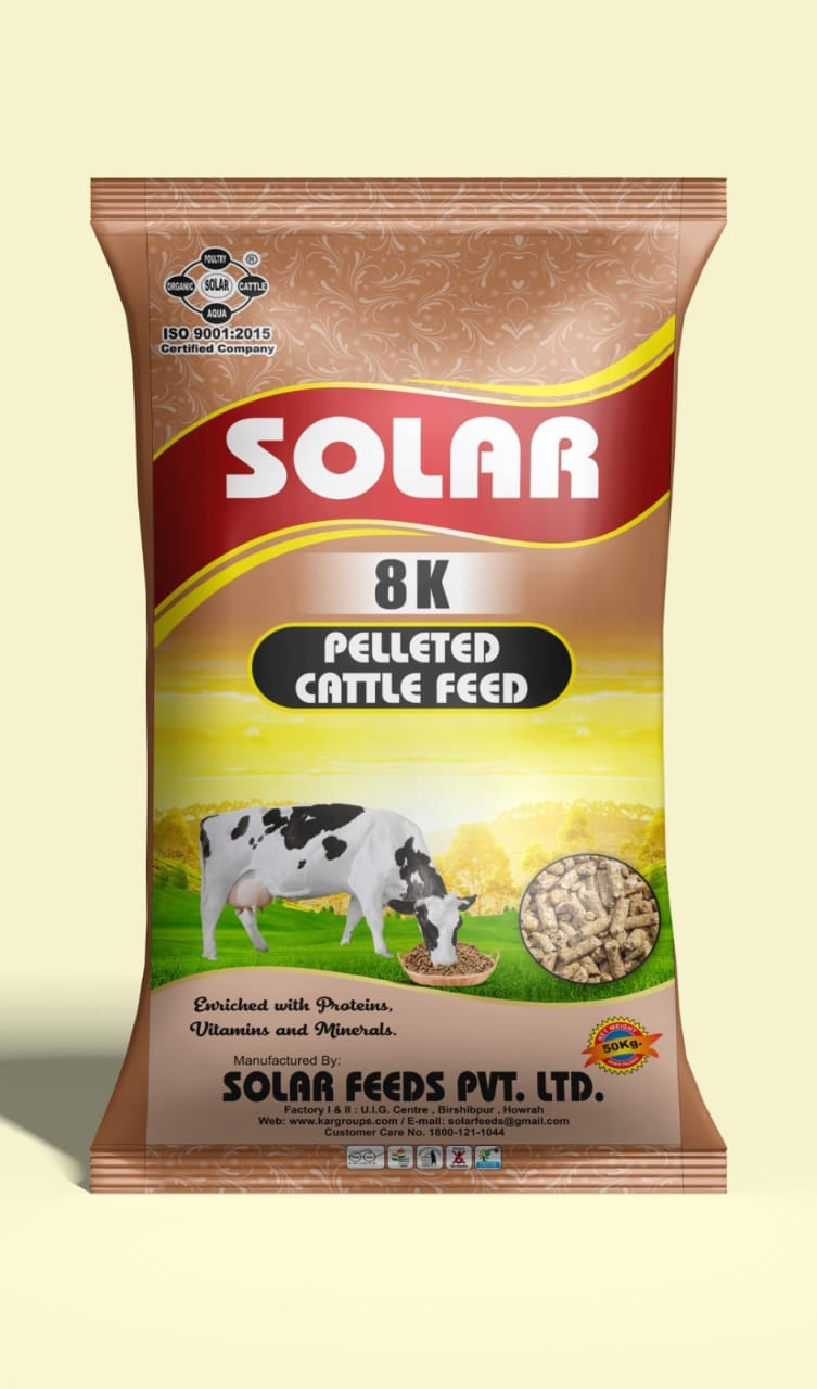 Solar 8K pelleted cattle feed
